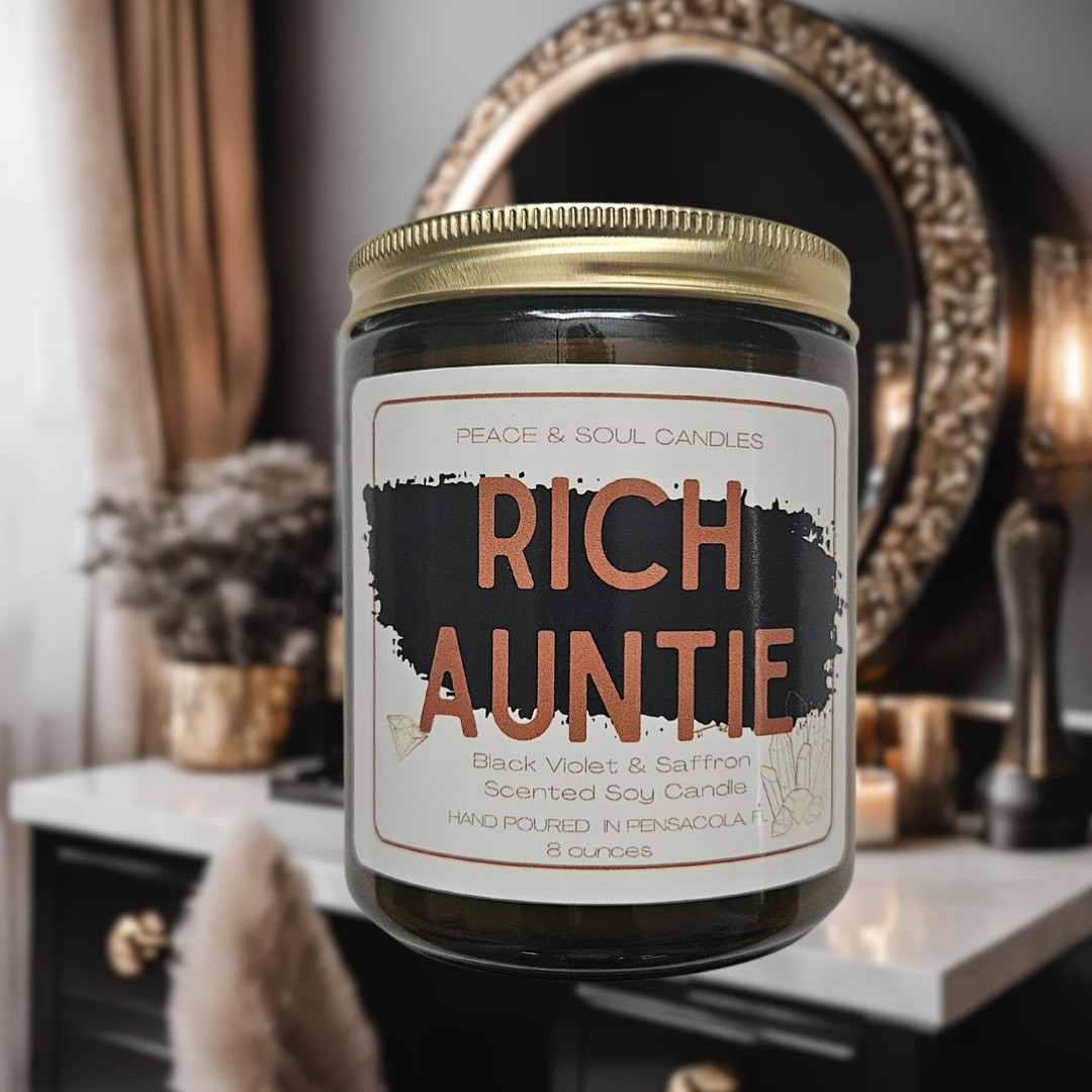 Rich Auntie Candle - Living Life On Her Own Terms Richly Scented Candle