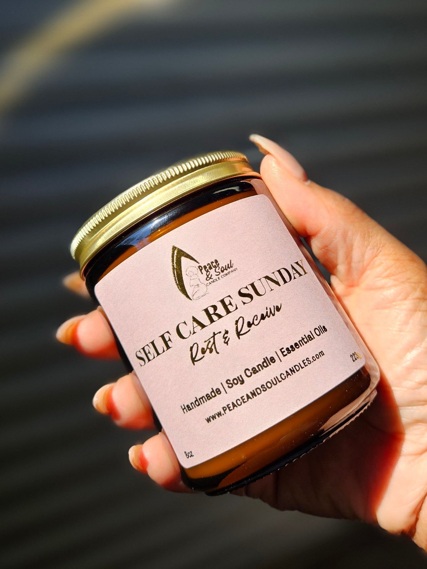Self Care Sunday - Rose & Sandalwood Scented Candle