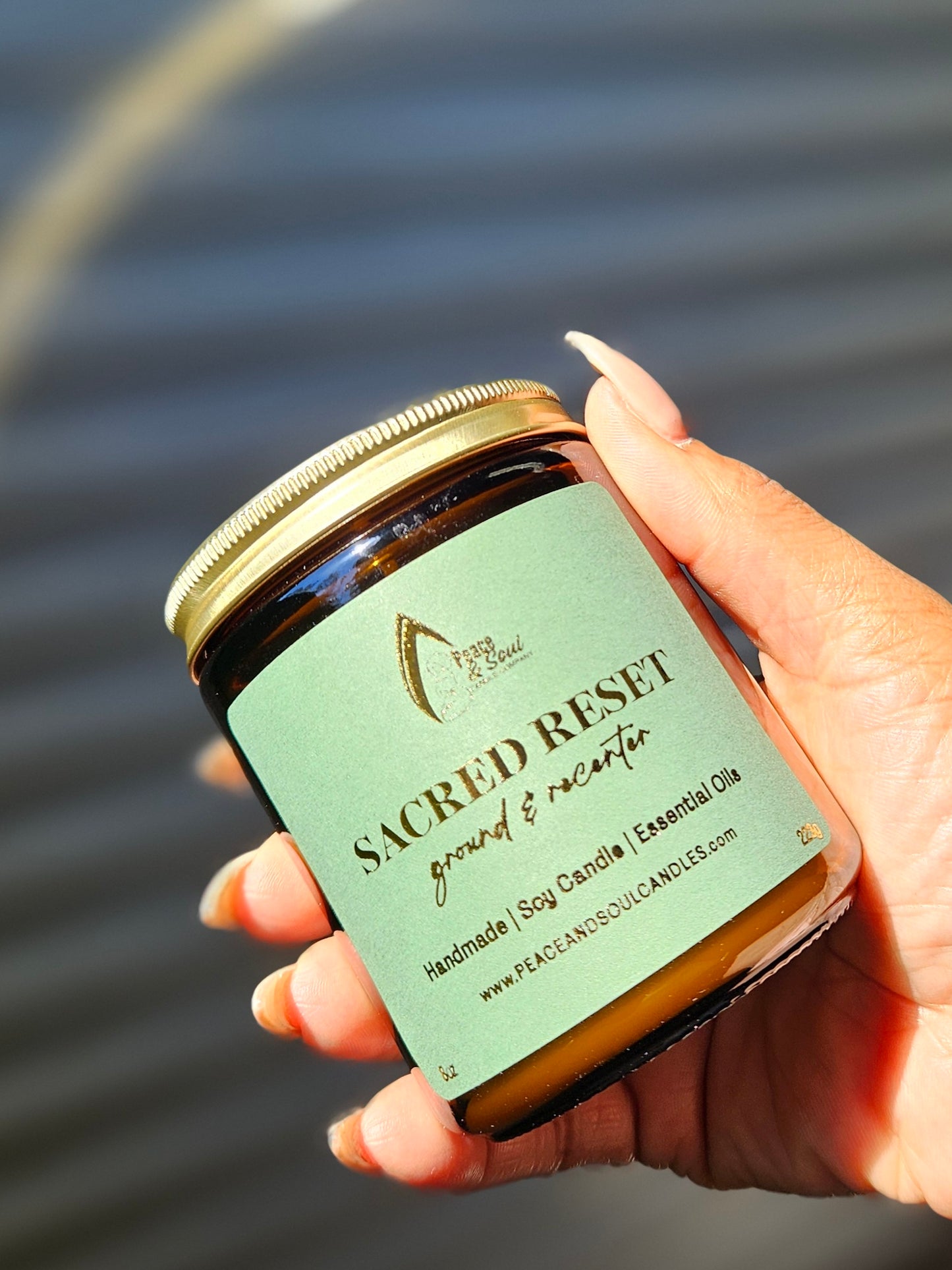 Sacred Reset - Amber & Patchouli Scented Candle