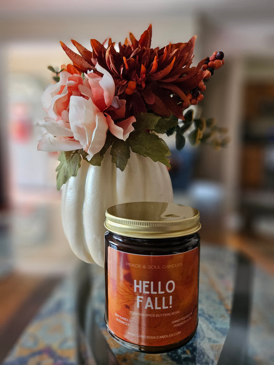 HELLO FALL! Candle