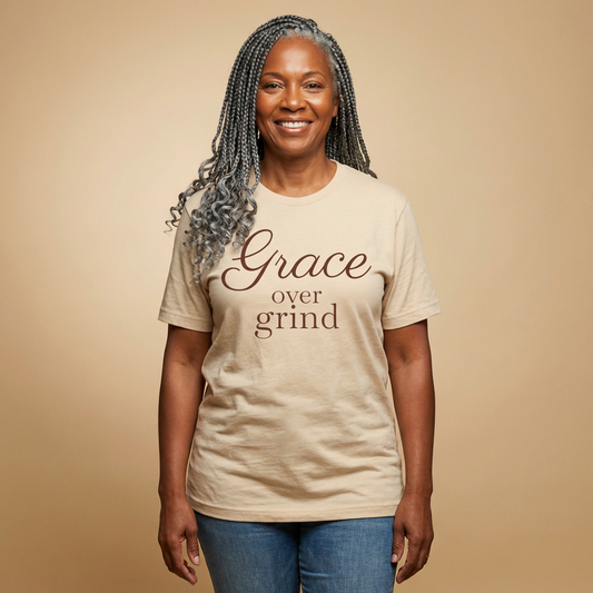 Grace Over Grind tee | Inspirational faith shirt