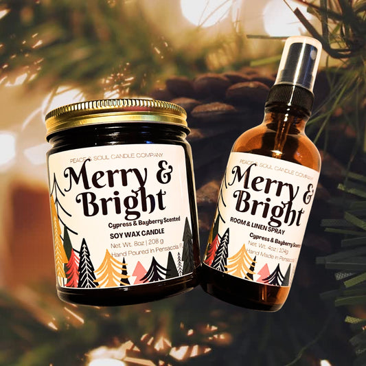 Merry & Bright Candle & Room Spray Bundle