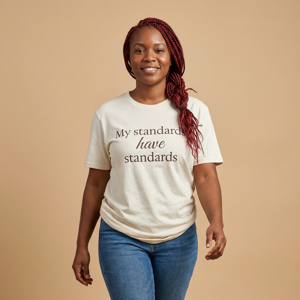 My Standards Have Standards T-Shirt | Minimalist Typography Tee