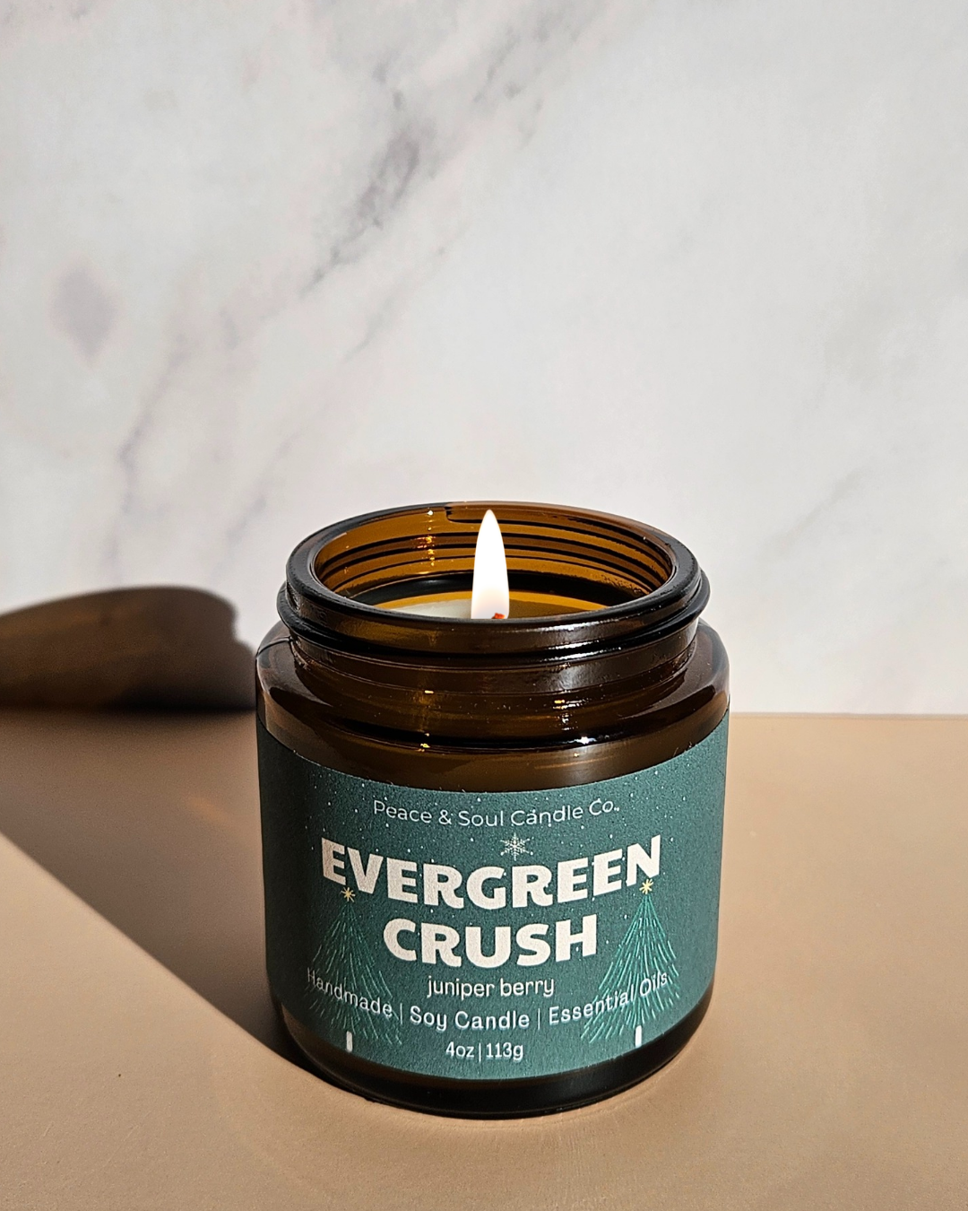 EVERGREEN CRUSH CANDLE, 4OZ