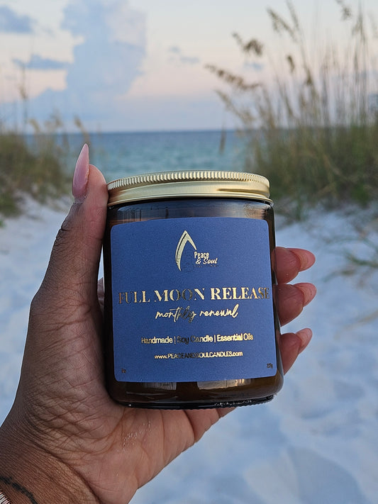 Full Moon Release - Lavender & Sandalwood Scented Candle