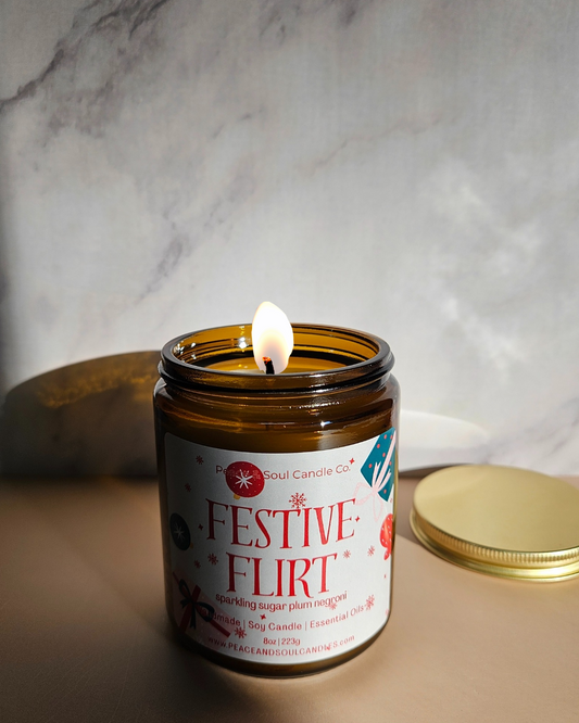 FESTIVE FLIRT CANDLE, 8OZ