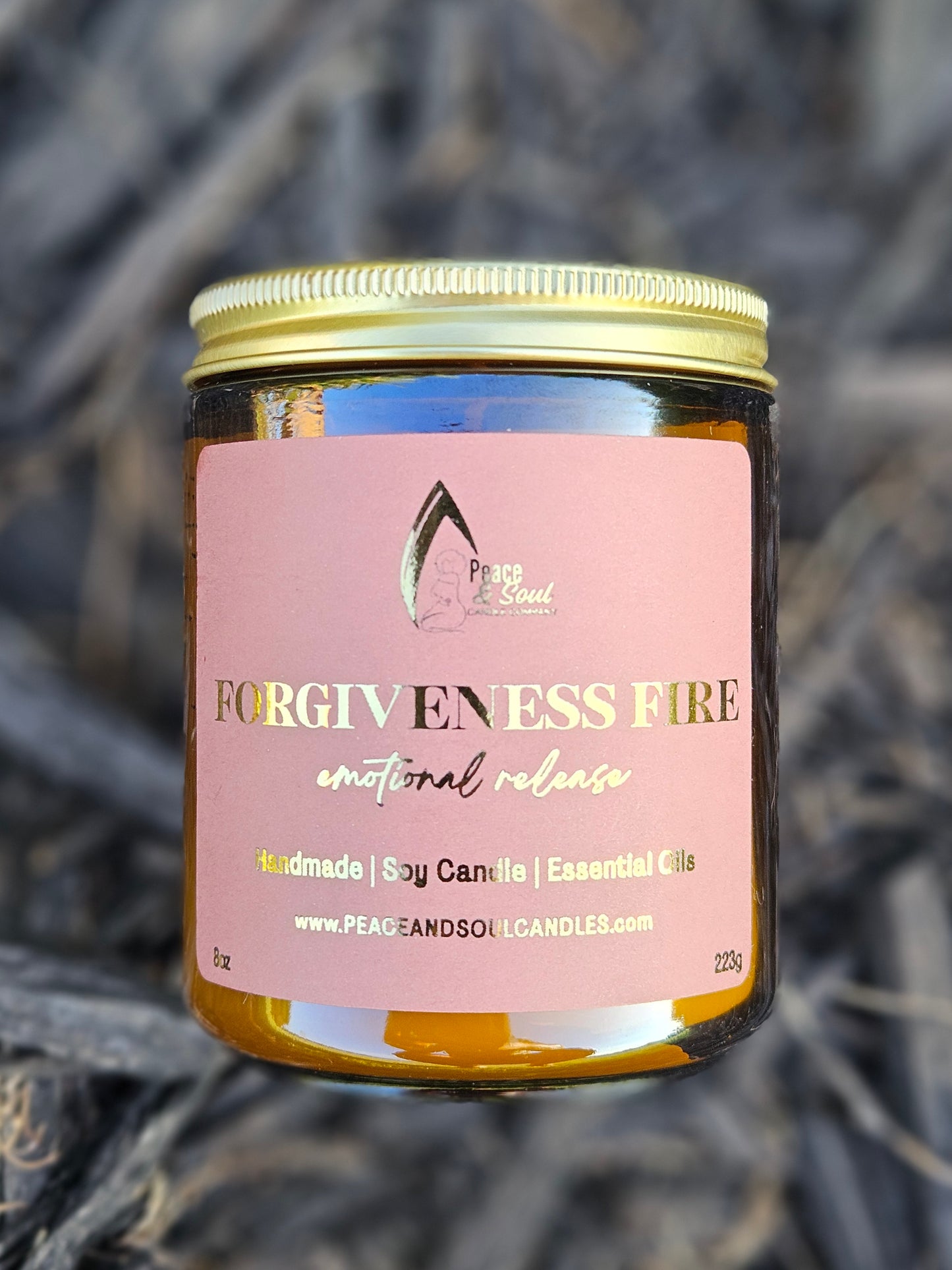 Forgiveness Fire - Cedarwood & Frankincense Scented Candle
