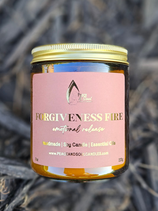 Forgiveness Fire - Cedarwood & Frankincense Scented Candle