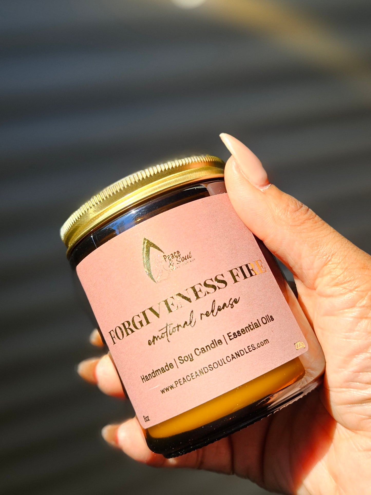 Forgiveness Fire - Cedarwood & Frankincense Scented Candle