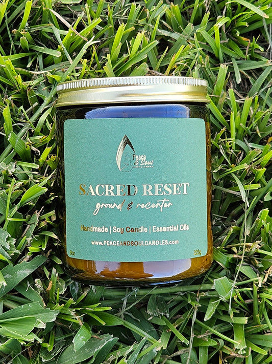Sacred Reset - Amber & Patchouli Scented Candle